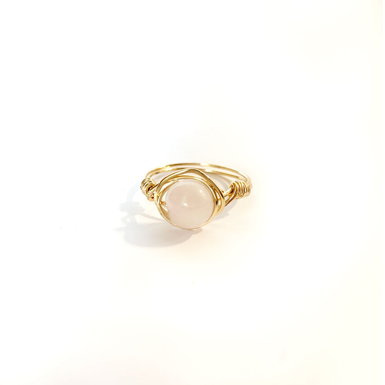 Rose Quartz Handmade Ring