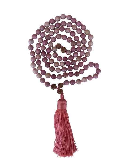 Heart Chakra Mala- Rhondite