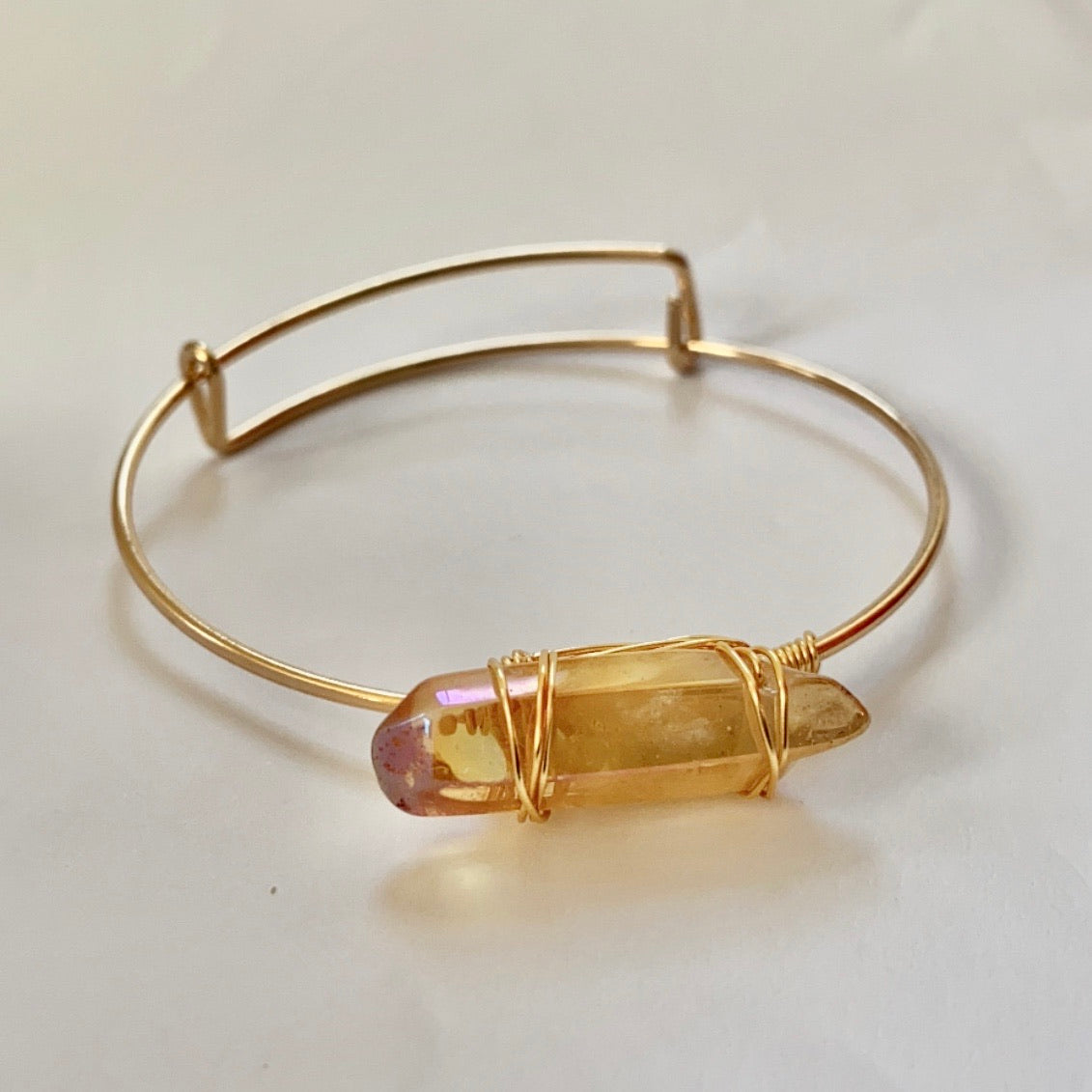 Amber Sunset Quartz Bracelet