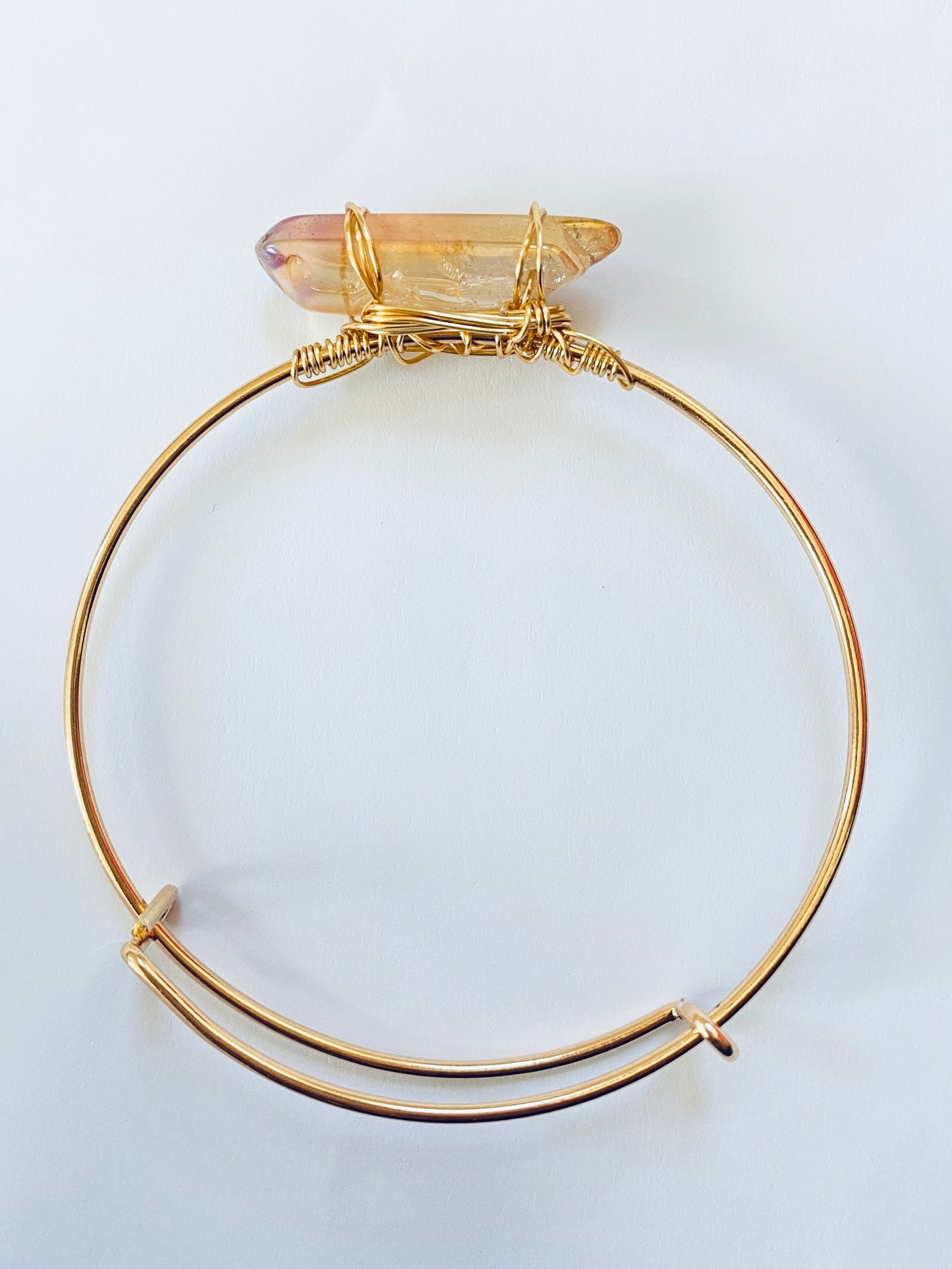 Amber Sunset Quartz Bracelet