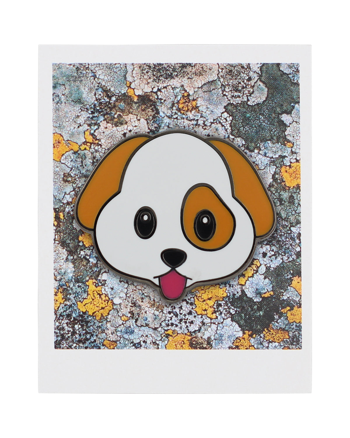 Cute Puppy Emoji – Enamel Pin for your Life