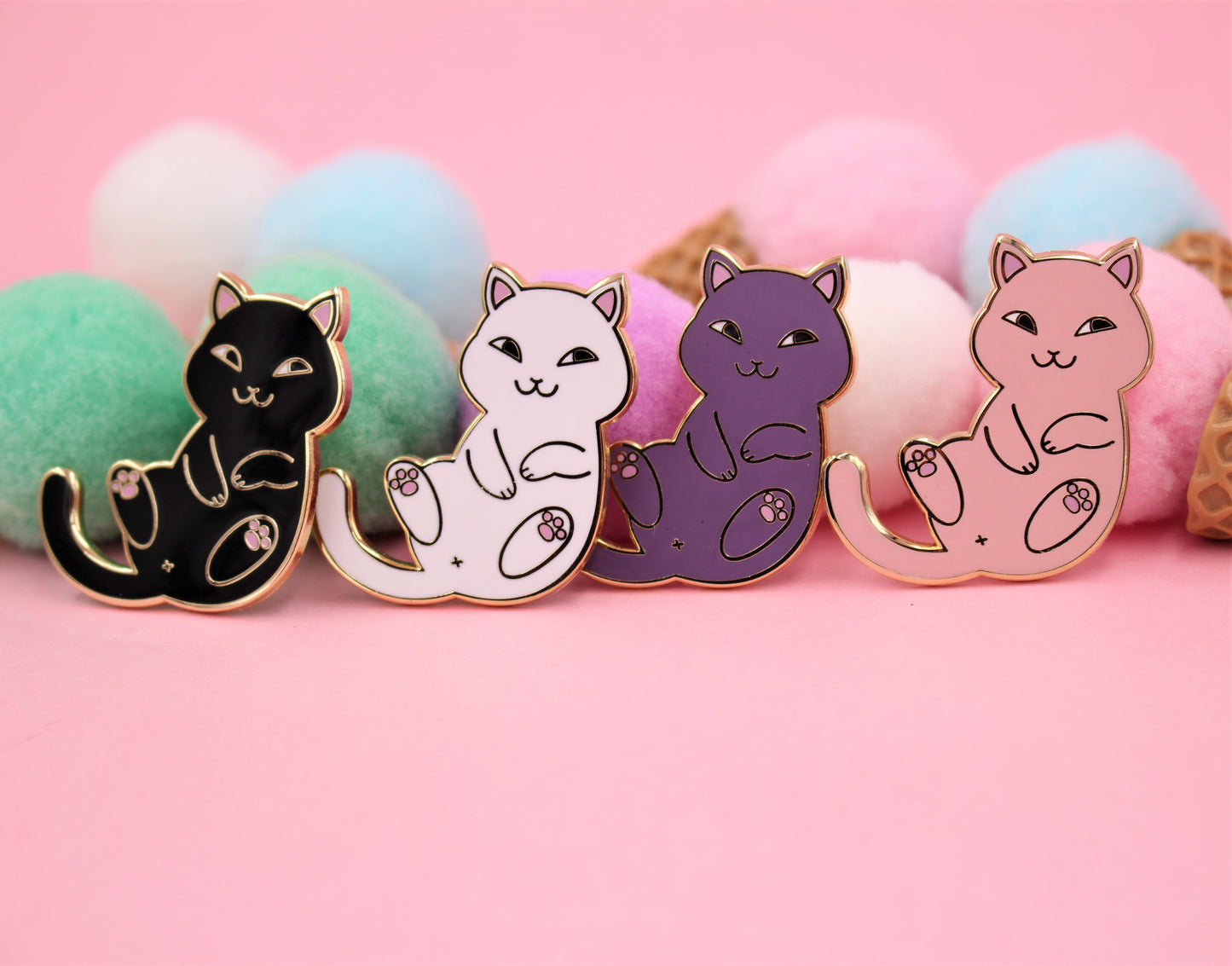 Cute Playful  Animal Cat/Kitty Enamel Pin