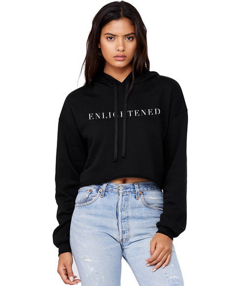 ENLIGHTENED Cropped Fleece Hoodie