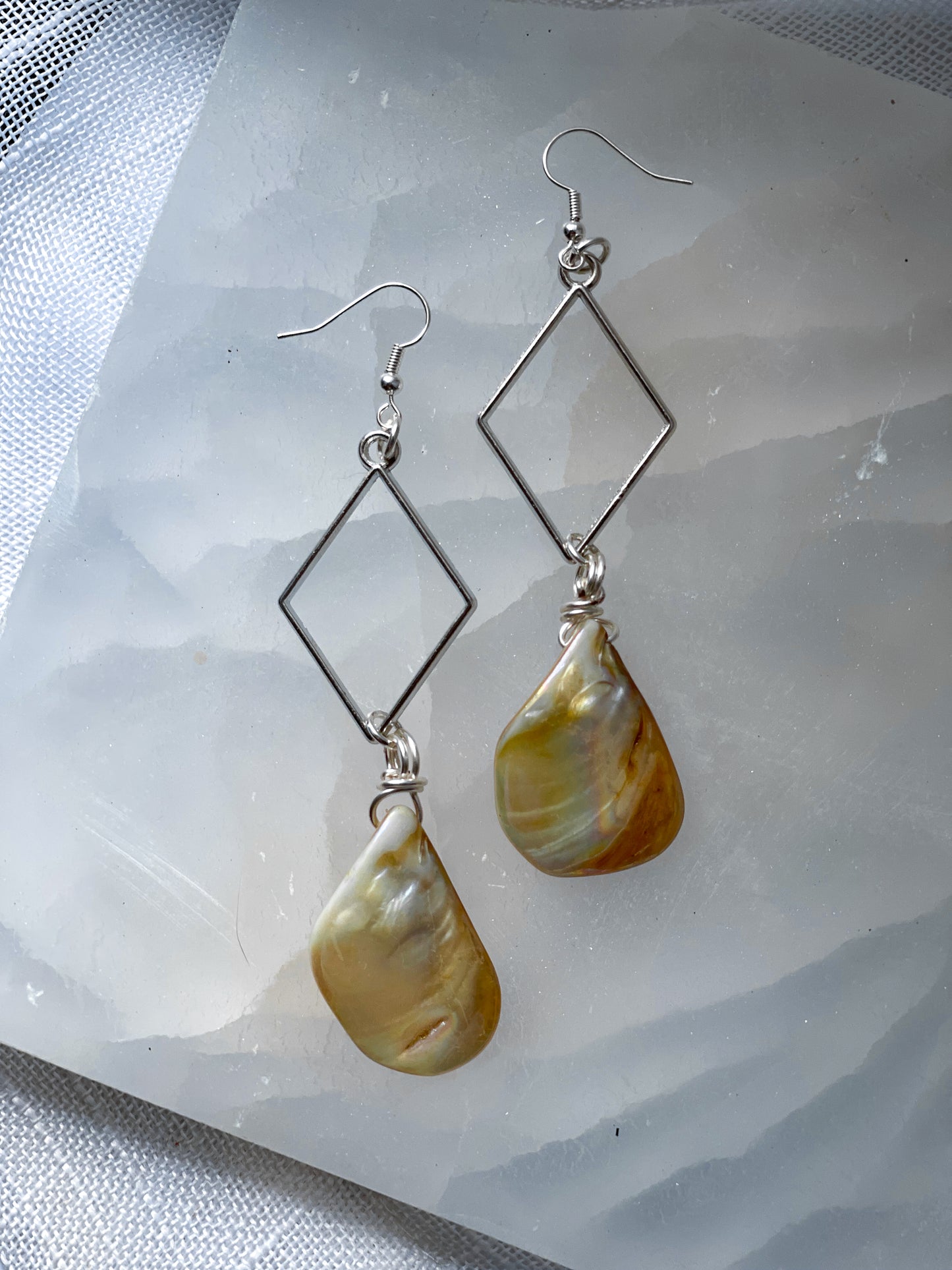 Dreamy Mother of Pearl Shell Earrings