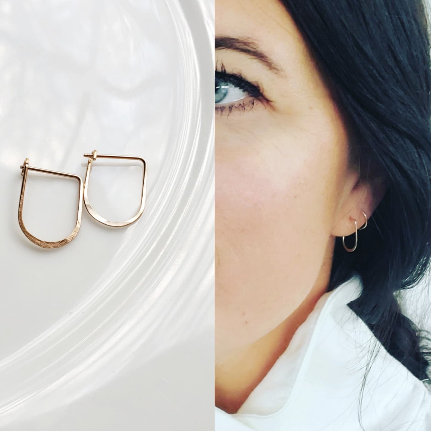 Mini Gold Jesse Hoops