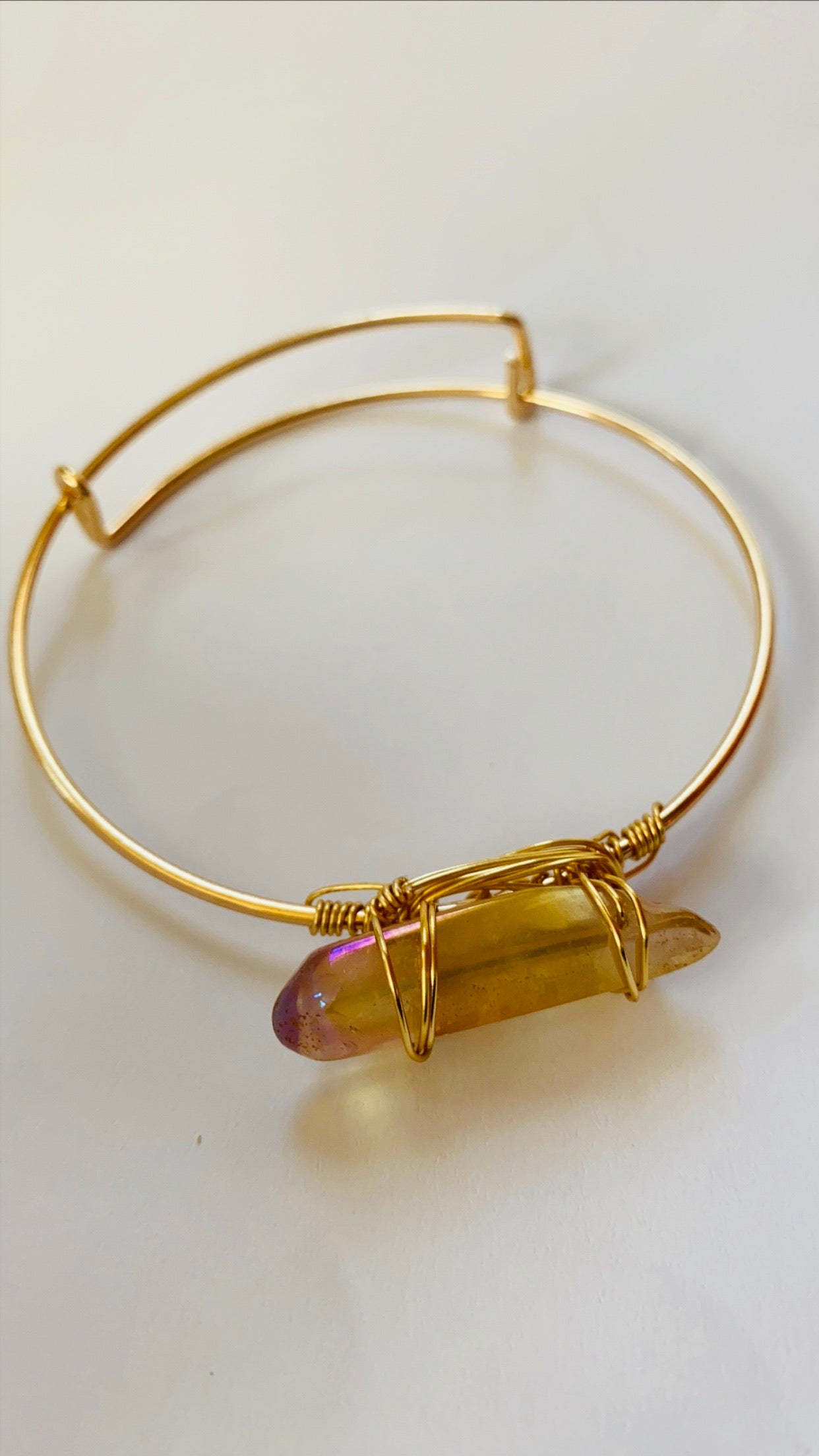 Amber Sunset Quartz Bracelet