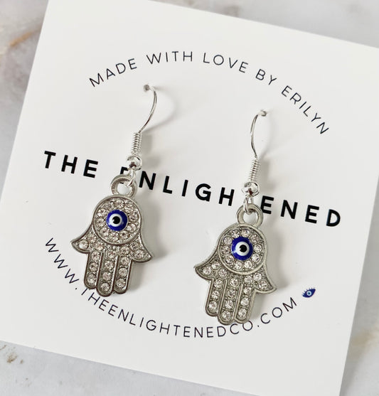 Hamsa Evil Eye Earrings