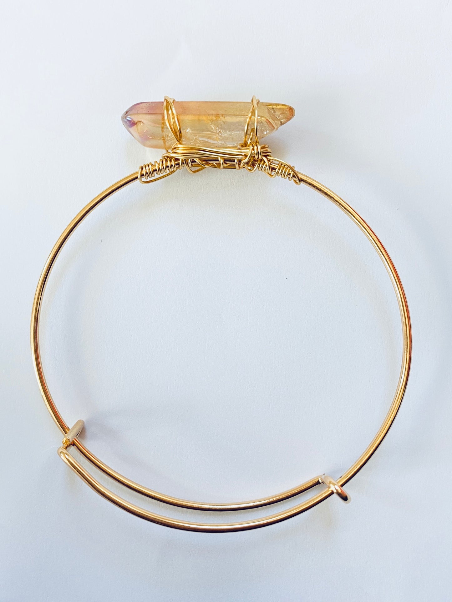 Amber Sunset Quartz Bracelet