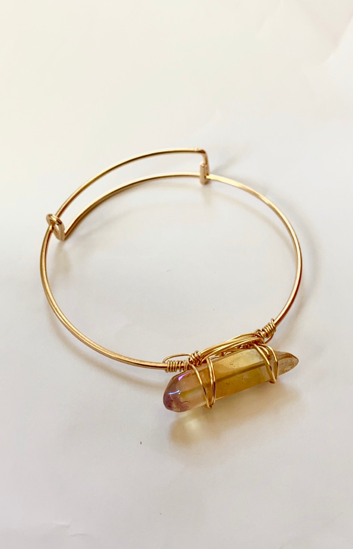 Amber Sunset Quartz Bracelet