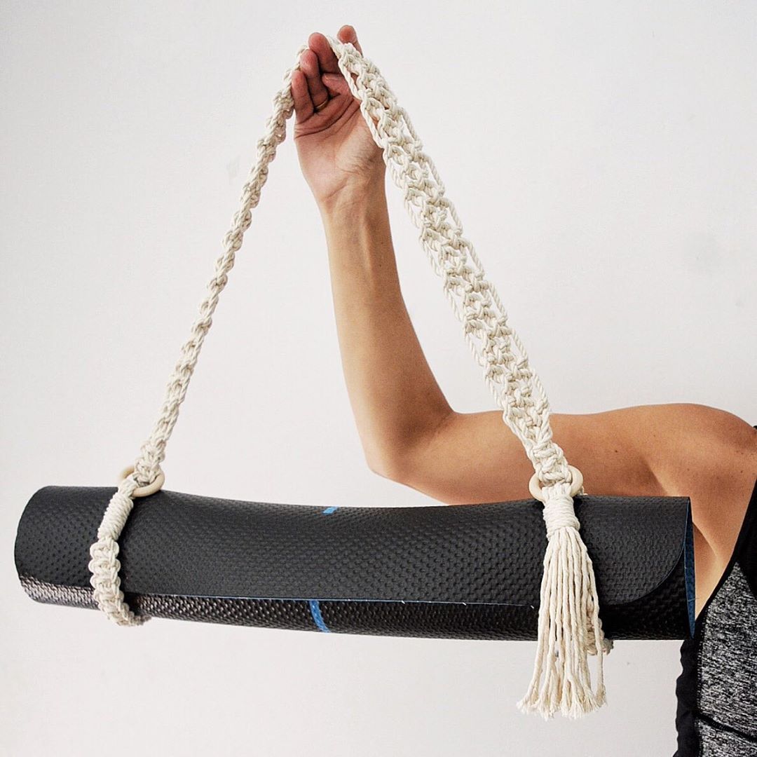 Handmade Macrame Yoga Mat Travel Strap
