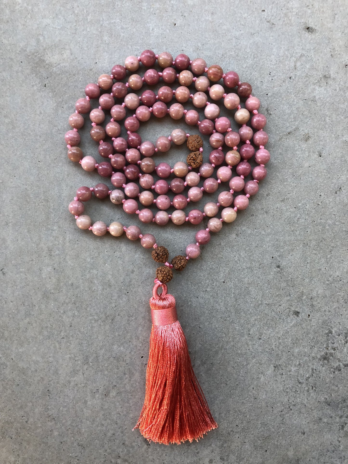 Heart Chakra Mala- Rhondite